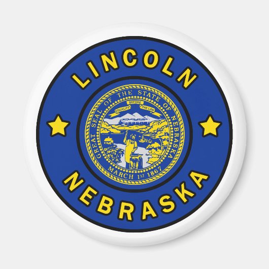 Lincoln Nebraska Magneet (Voorkant)