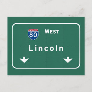 Lincoln Nebraska ne Interstate Highway Freeway : Briefkaart