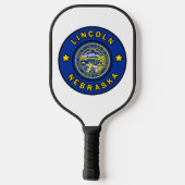 Lincoln Nebraska Pickleball Paddle (Achterkant)