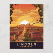 Lincoln, Nebraska, reizen Briefkaart (Voorkant)