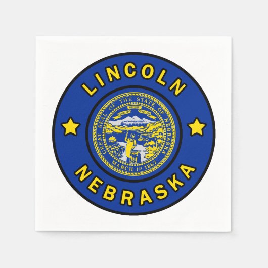Lincoln Nebraska Servet (Voorkant)