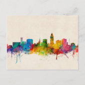 Lincoln Nebraska Skyline Briefkaart (Voorkant)