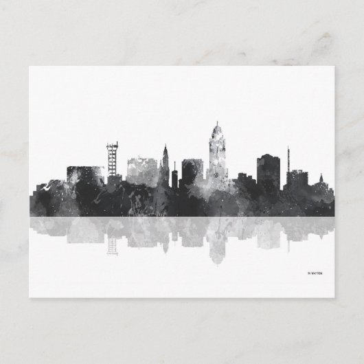 LINCOLN, NEBRASKA SKYLINE BRIEFKAART (Voorkant)