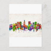 Lincoln Nebraska Skyline Feestdagenkaart (Voorkant)