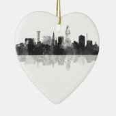 LINCOLN, NEBRASKA SKYLINE KERAMISCH ORNAMENT (Rechts)