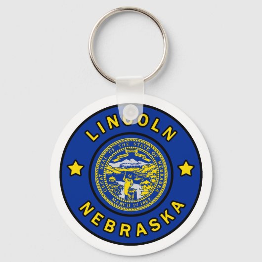 Lincoln Nebraska Sleutelhanger (Voorkant)