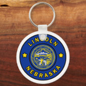 Lincoln Nebraska Sleutelhanger (Voorkant)