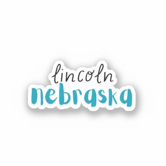 Lincoln Nebraska Sticker (Voorkant)