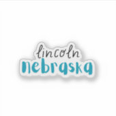 Lincoln Nebraska Sticker (Voorkant)