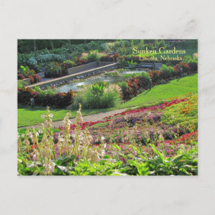 Lincoln, Nebraska Sunken Gardens #223 Briefkaart