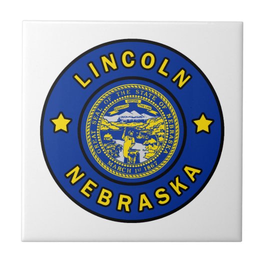 Lincoln Nebraska Tegeltje (Voorkant)