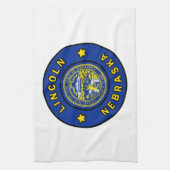 Lincoln Nebraska Theedoek (Verticaal)