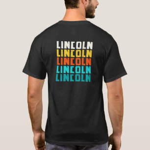 Lincoln Nebraska Vintage Ne Retro Collectie Ameri T-shirt