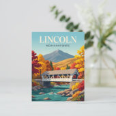 Lincoln New Hampshire Briefkaart (Staand voorkant)