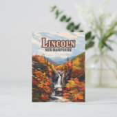 Lincoln New Hampshire Franconia Herfsten Herfst Briefkaart (Staand voorkant)