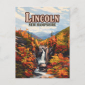 Lincoln New Hampshire Franconia Herfsten Herfst Briefkaart (Voorkant)