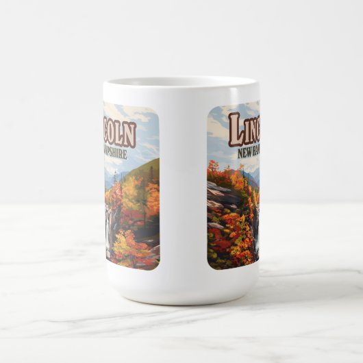 Lincoln New Hampshire Franconia Herfsten Herfst Koffiemok (Center)