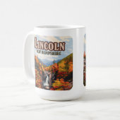 Lincoln New Hampshire Franconia Herfsten Herfst Koffiemok (Voorkant links)