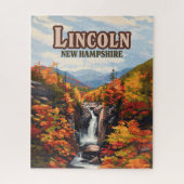 Lincoln New Hampshire Franconia Herfsten Herfst Legpuzzel (Verticaal)