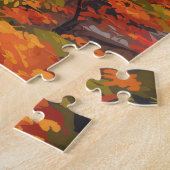 Lincoln New Hampshire Franconia Herfsten Herfst Legpuzzel (Zijkant)