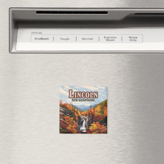 Lincoln New Hampshire Franconia Herfsten Herfst Magneet (Insitu (Vaatwasser))