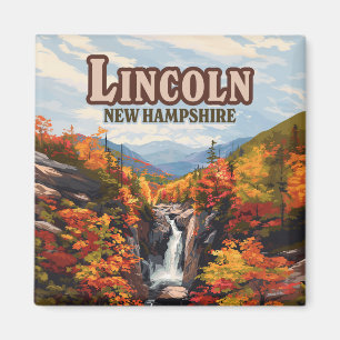 Lincoln New Hampshire Franconia Herfsten Herfst Magneet