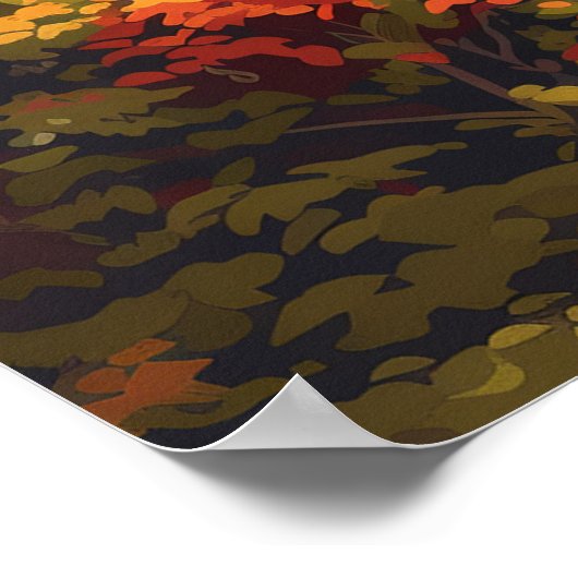 Lincoln New Hampshire Franconia Herfsten Herfst Poster (Hoek)