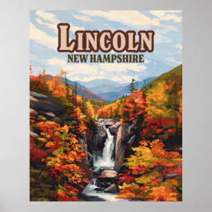 Lincoln New Hampshire Franconia Herfsten Herfst Poster