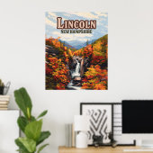 Lincoln New Hampshire Franconia Herfsten Herfst Poster (Thuiskantoor)
