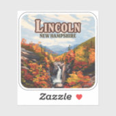 Lincoln New Hampshire Franconia Herfsten Herfst Sticker (Vel)