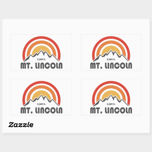 Lincoln New Hampshire Rechthoekige Sticker (Vel)