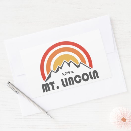 Lincoln New Hampshire Rechthoekige Sticker (Envelop)