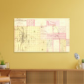 Lincoln North, Nebraska Canvas Afdruk (Insitu (Woonkamer))