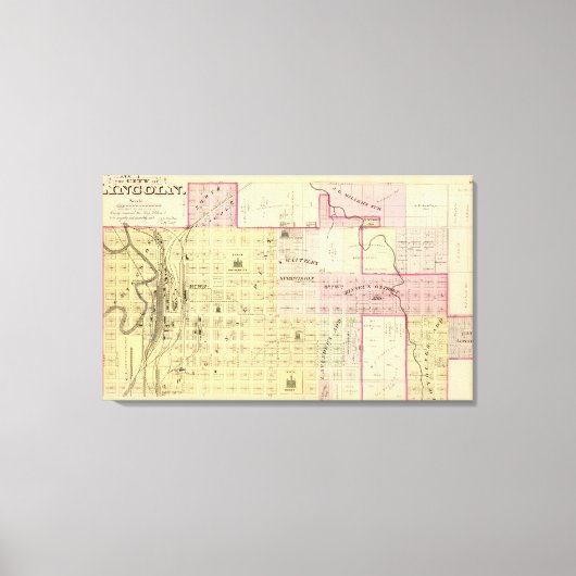 Lincoln North, Nebraska Canvas Afdruk (Voorkant)