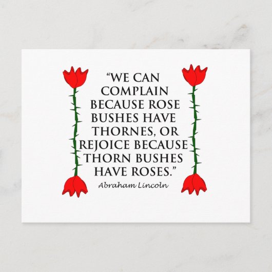 Lincoln: op Thornes en Roos (twee Rozen). Briefkaart (Voorkant)