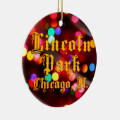 Lincoln Park Chicago Lights Circle Ornament (Rechts)
