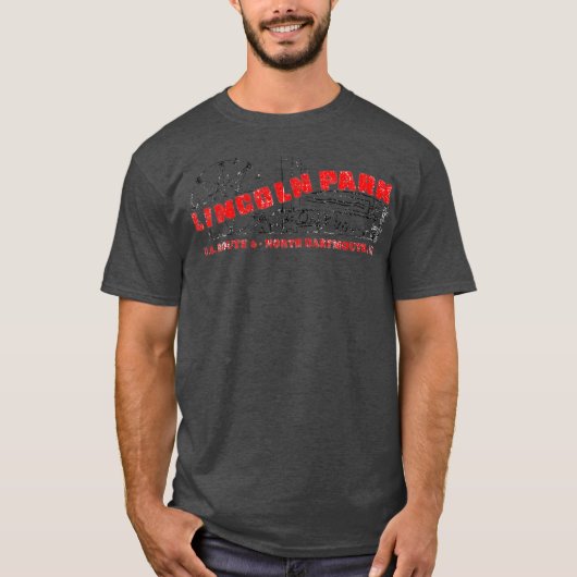 Lincoln Park Retro Amusement Park T Shirt - North (Voorkant)