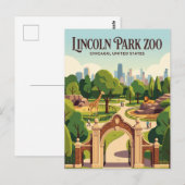 Lincoln Park Zoo Illinois Briefkaart (Voorkant / Achterkant)