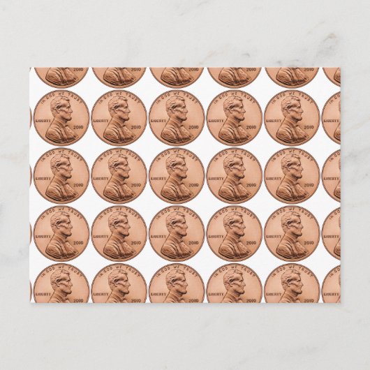 Lincoln Pennies Briefkaart (Voorkant)