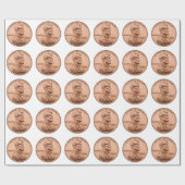 Lincoln Pennies Wrapping Paper Cadeaupapier (Vlak)