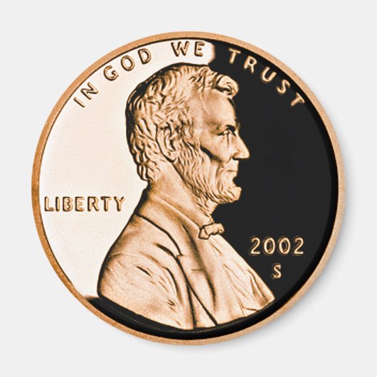 Lincoln Penny 2002 Klassiek Magneet (Voorkant)