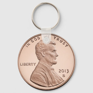 Lincoln Penny afbeelding Sleutelhanger
