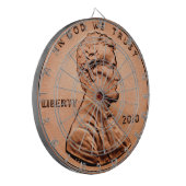 LINCOLN PENNY DARTBORD (Voorkant Links)