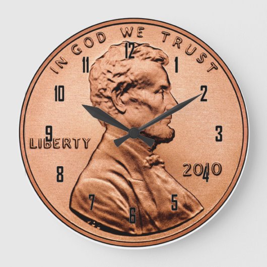 LINCOLN PENNY GROTE KLOK (Voorkant)