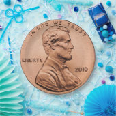 Lincoln Penny Papieren Bordje (Feest)