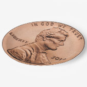 Lincoln Penny Papieren Bordje (Gekanteld)