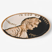 Lincoln Penny s Papieren Bordje (Gekanteld)