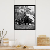 Lincoln, Pinkerton en McClernand in Antietam 1862 Poster (Keuken)