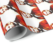 Lincoln Pop Art Colorized Sideways Portret Cadeaupapier (Rol Hoek)