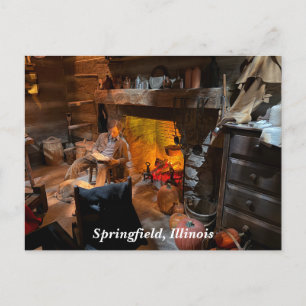 Lincoln Presidentieel Museum in Springfield, Veren Feestdagenkaart
